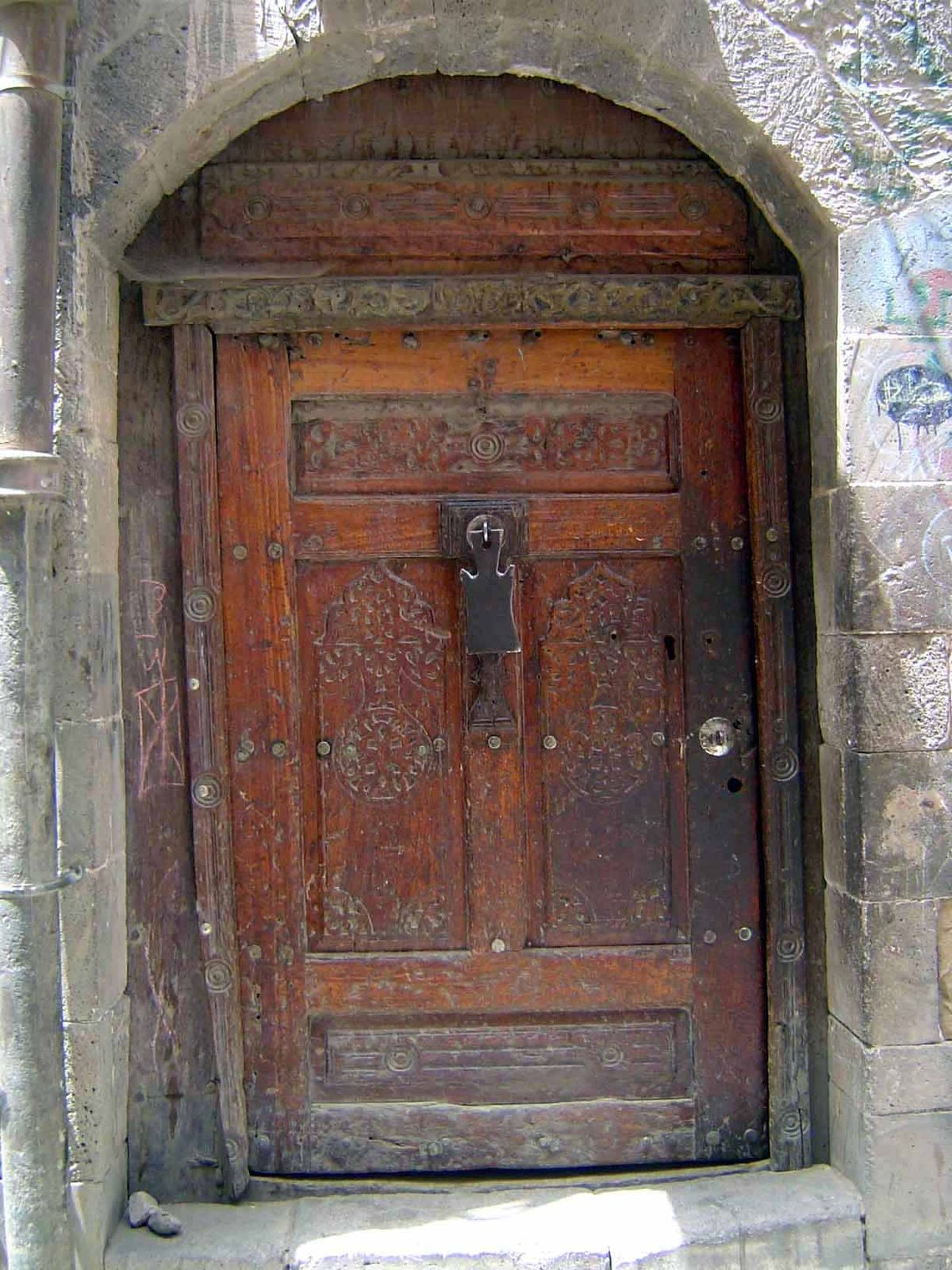 Compared to the doors for sale at your home-supply store, this one seems alive.