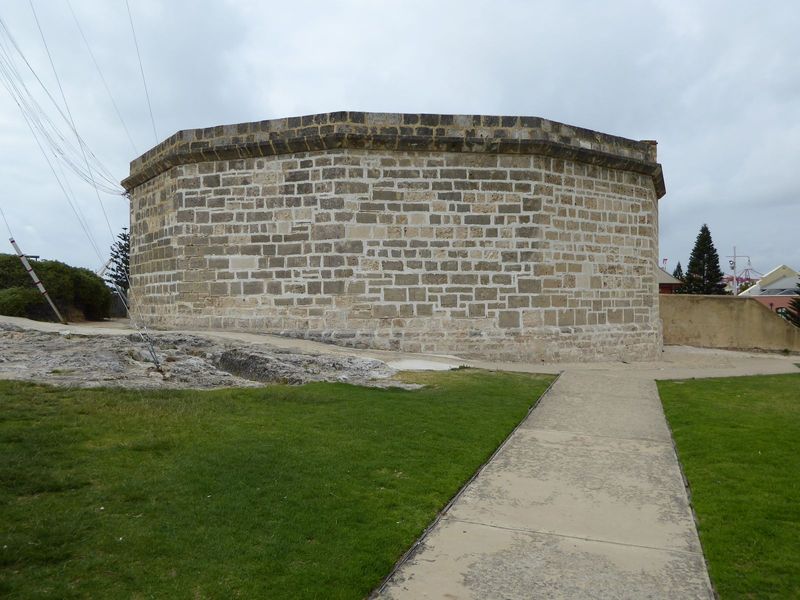 Atop the hill, here's the oldest surviving building of the Swan River colony, established a few years later. It's the Round House, an eight-