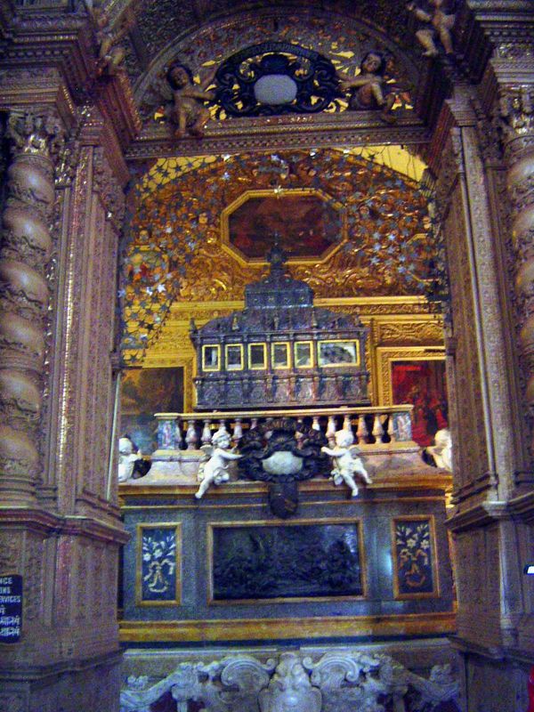 The casket of Francis Xavier, a Basque Jesuit who was an associate of Ignatius of Loyola. The great missionary of the East, the body of Fran