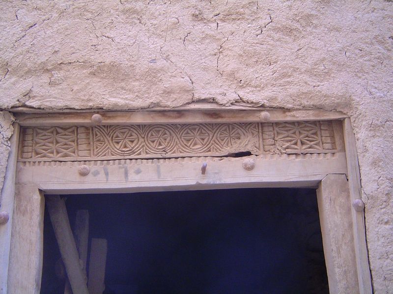 Newer buildings do have framed doors and windows.