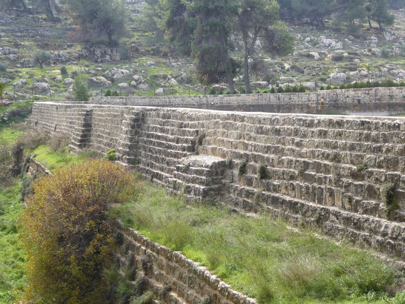 We're jumped three miles to Solomon's Pools, actually Roman constructions.
