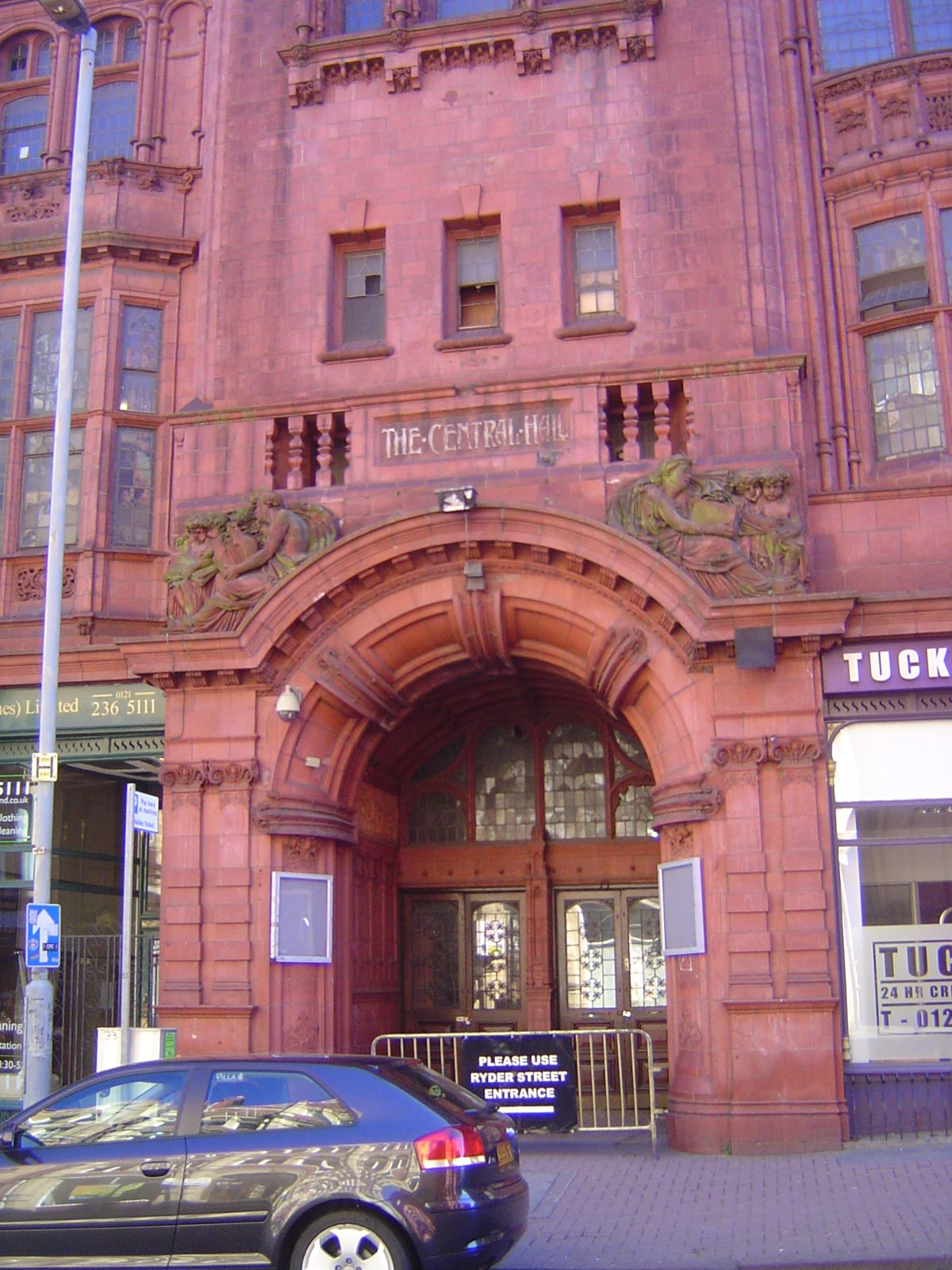 The main entrance, once. The sculptures show the instruction of cherubs.