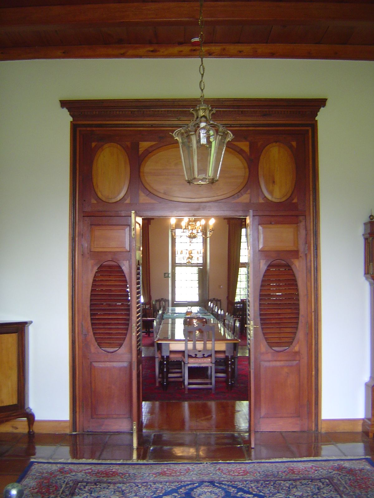 From the entrance hall. No, you can't get these panels at Lowe's, not even on special order.