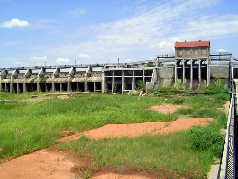 Voila! Another dam, this one creating Lake Overholser, the first of many reservoirs built to supply Oklahoma City with domestic water.