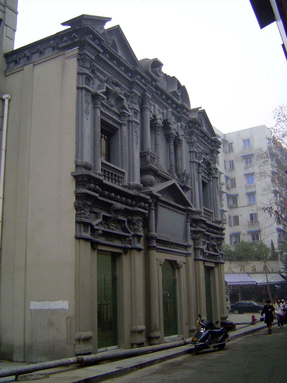 Was this the work of a European architect or a Chinese one with a European pattern book? Bets are the latter.