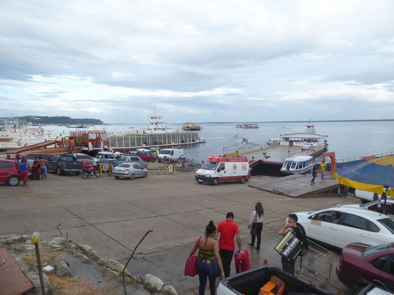 The ferries link up with the infamous BR-319, a road running 885 kilometers south to Porto Velho. Completed in 1973, the middle section of t