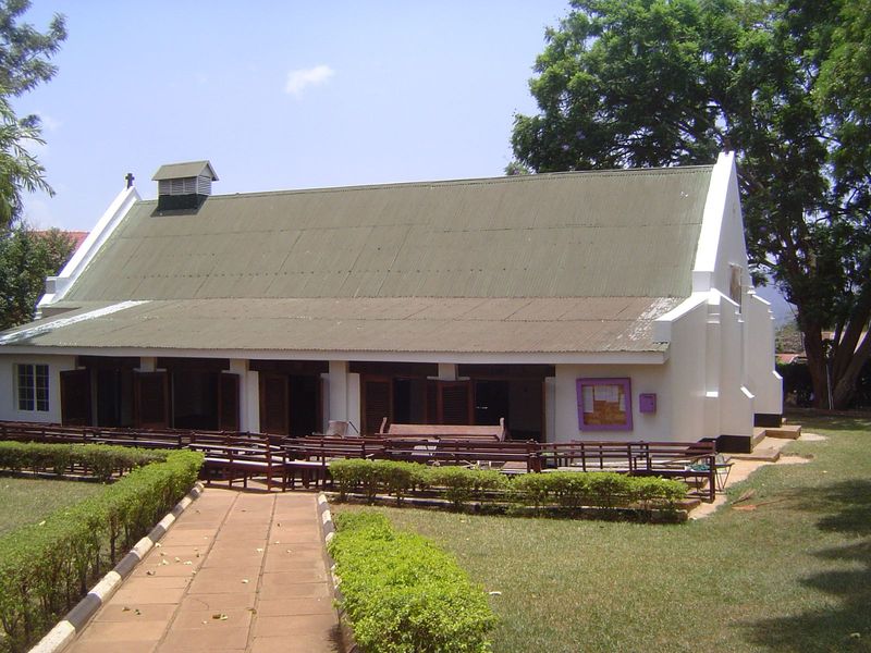 Just down the hill: St. Andrew's church.