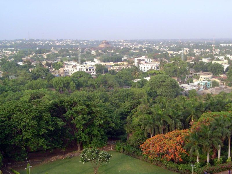 View across to the Jami Masjid, half a mile away.