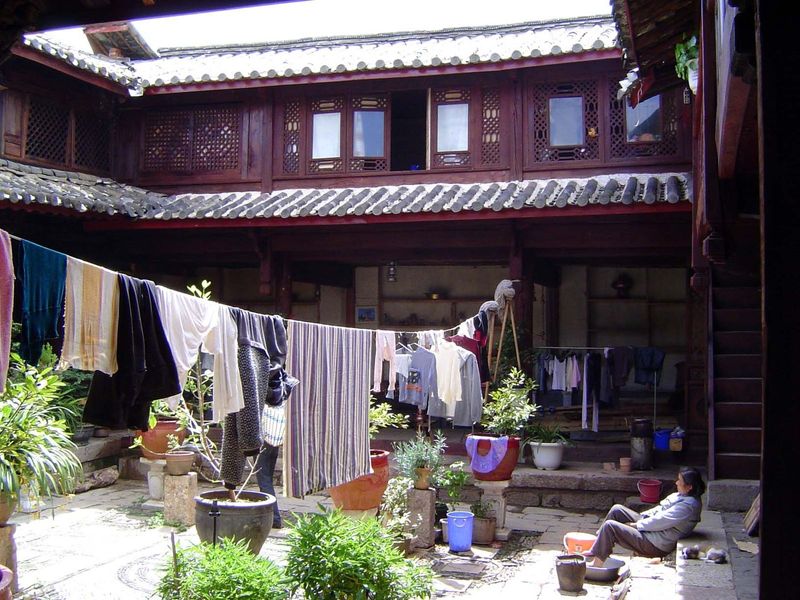 Given a choice, will residents continue to live in the town's traditional courtyard houses?