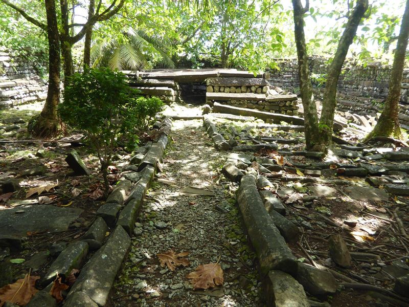 Robert Trumbull, the Times correspondent, writes Pacific Paradise,p. 83 that "this enclosure was the only part of Nan Madol that the governm