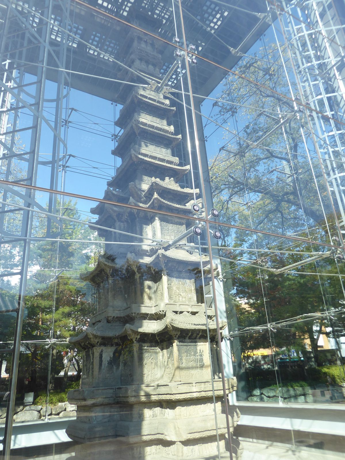 Need facts? OK: the pagoda, built of marble in a country used to granite, is a remnant of the Wongaksa temple, built by expanding the site o