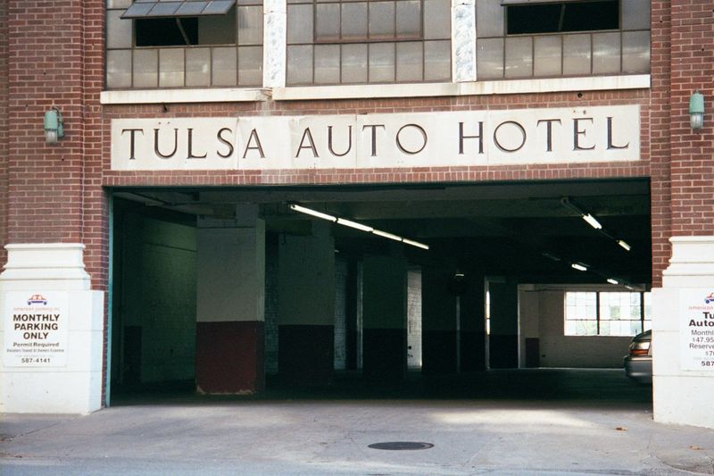 Even garages had pretensions.