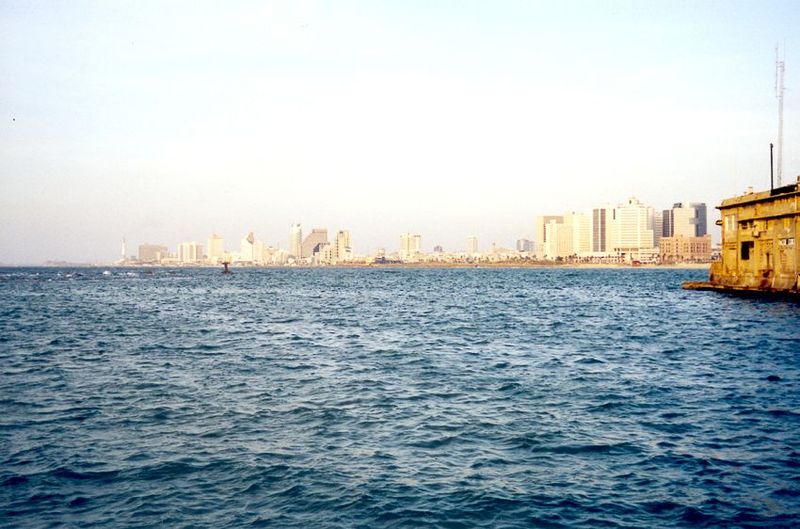 Tel Aviv from the seawall at Jaffa.