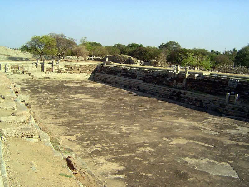The same supply canal that possibly fed the Queen's Bath also fed this structure, the Great Tank, at the southeast corner of the Royal Enclo