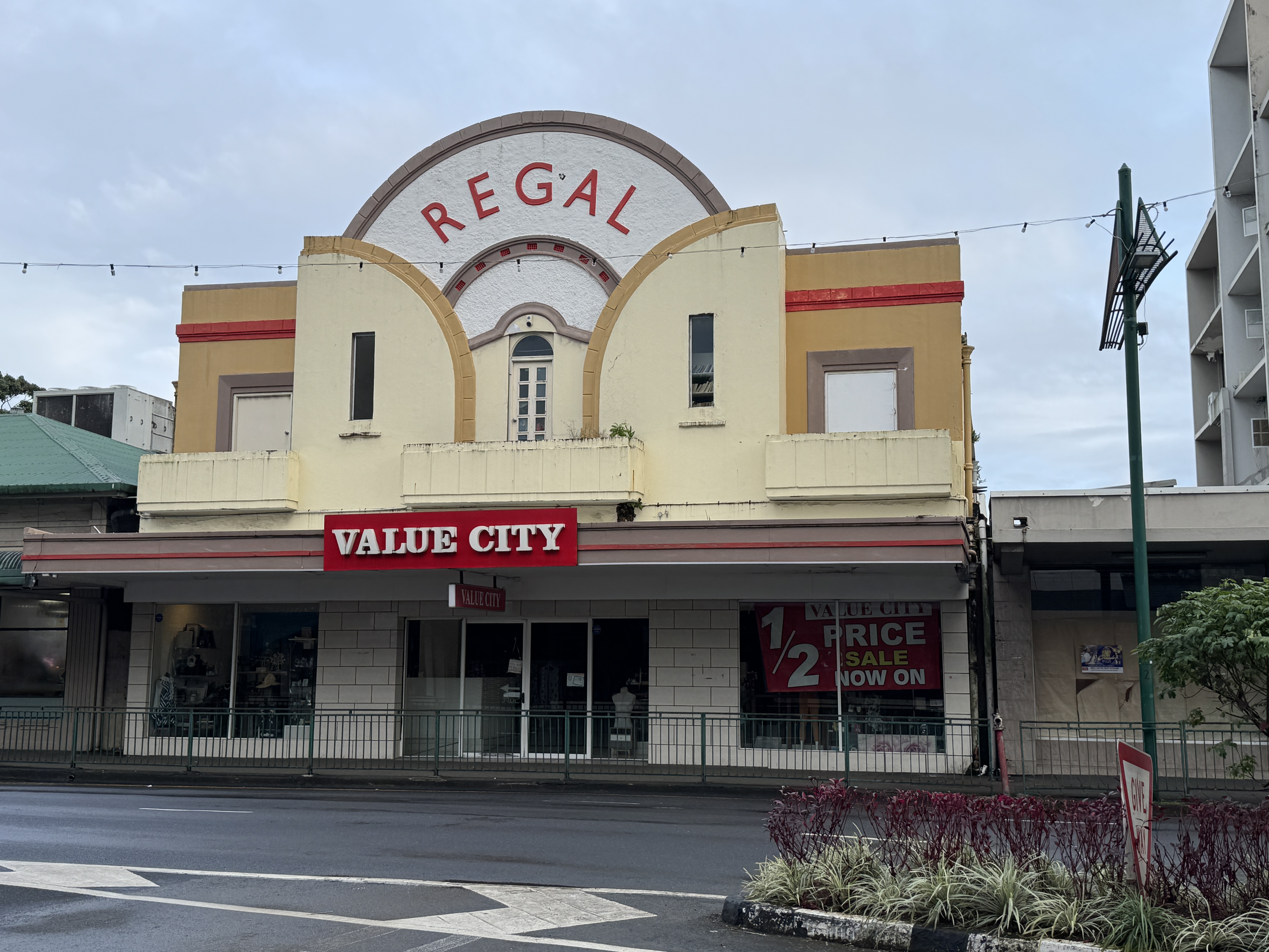 The Regal Theater opened in the late 1930s and closed in 1997, but the Deco facade is carefully maintained.