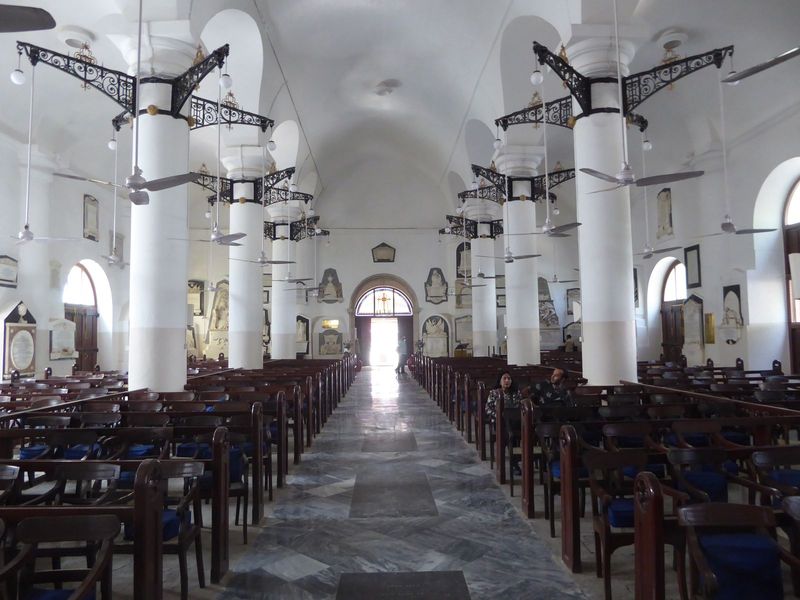 It's venerable enough--consecrated in 1718 and reconsecrated as a cathedral in 1837, after which the tower was added.