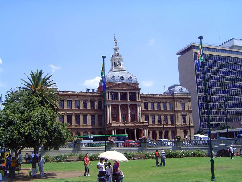 On the north side of the square is the City Hall.