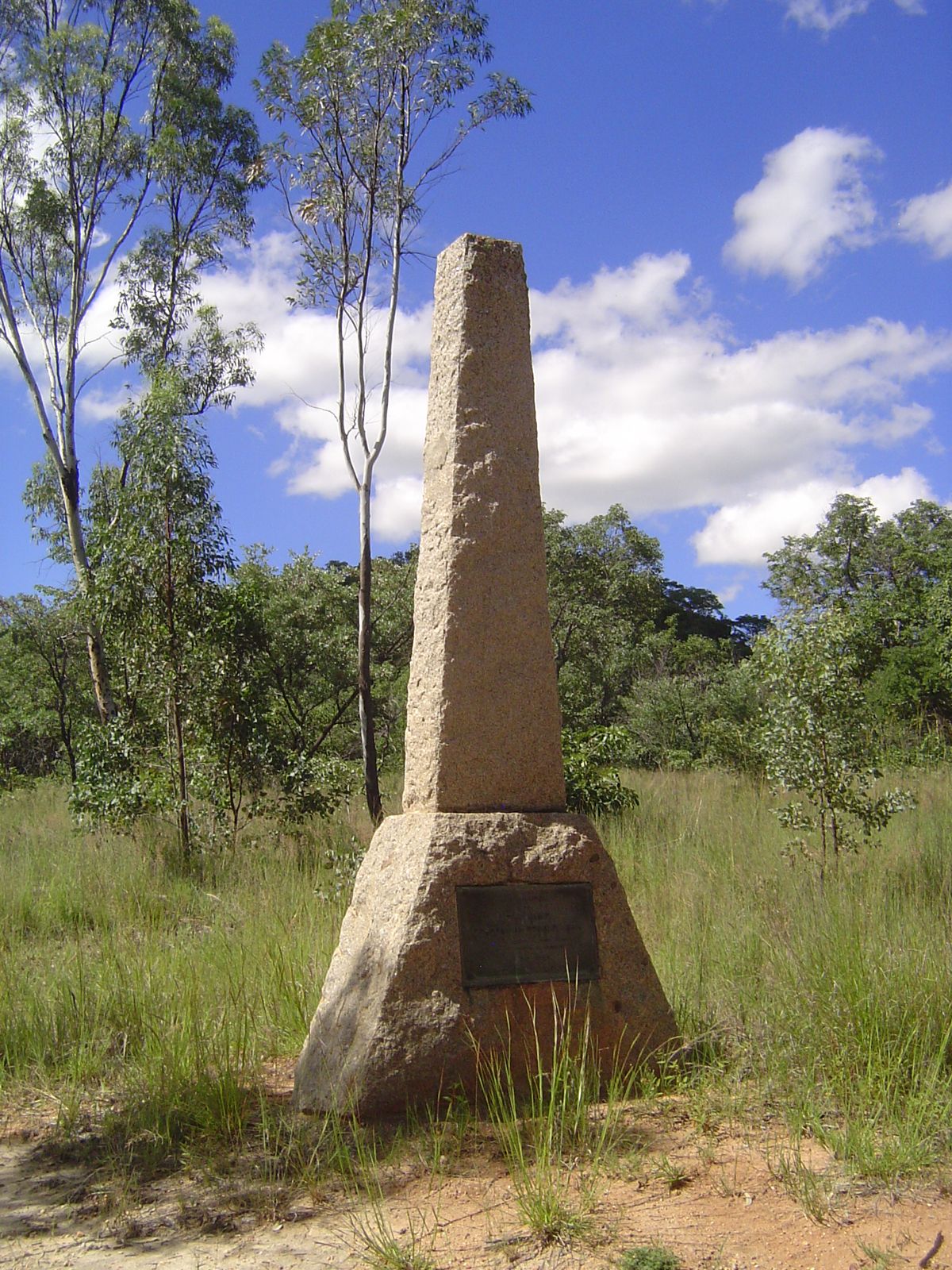 A few miles away, another monument.