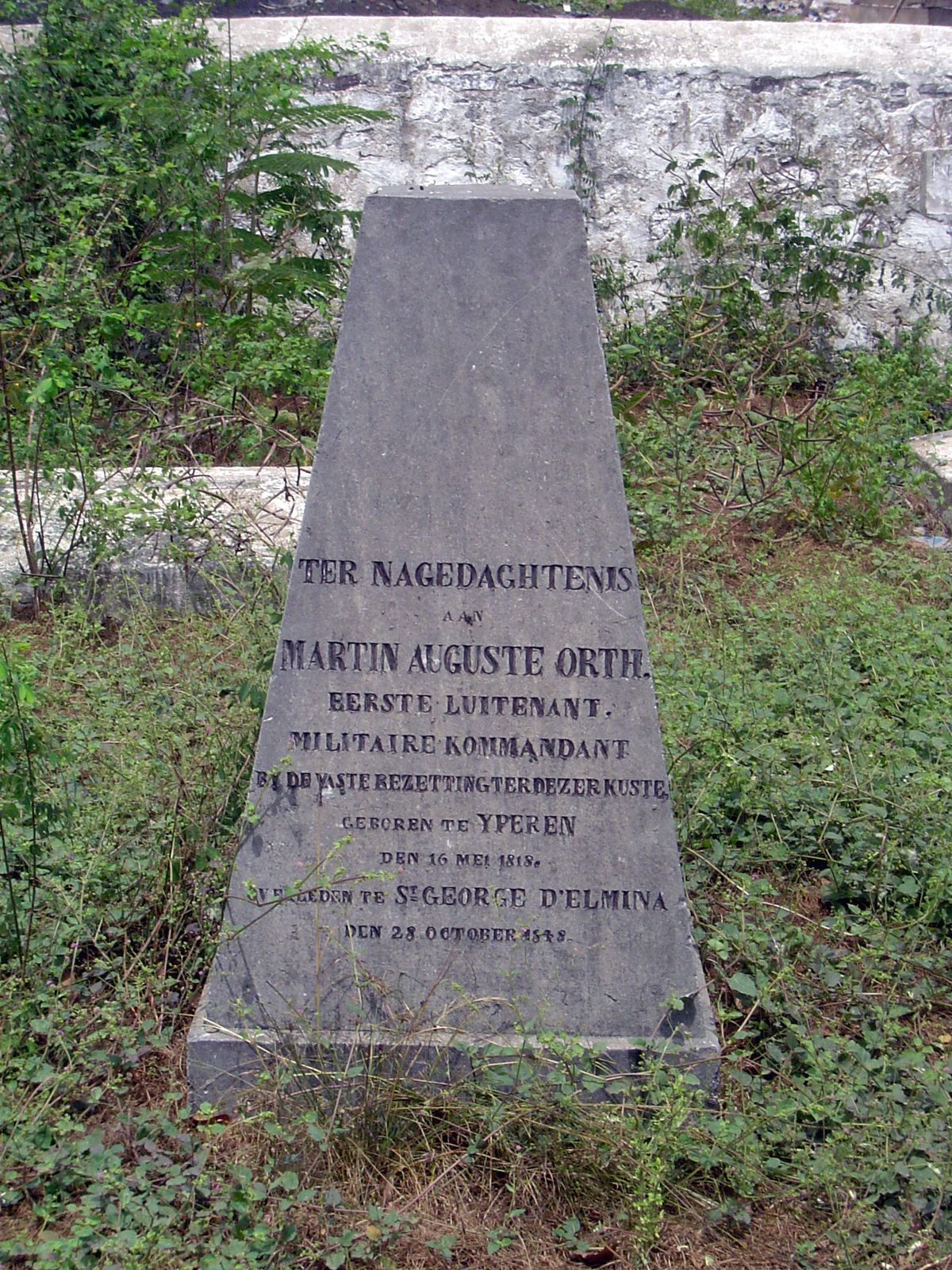 A generation later, the "military commander of the fixed establishments of this coast" died in 1848.