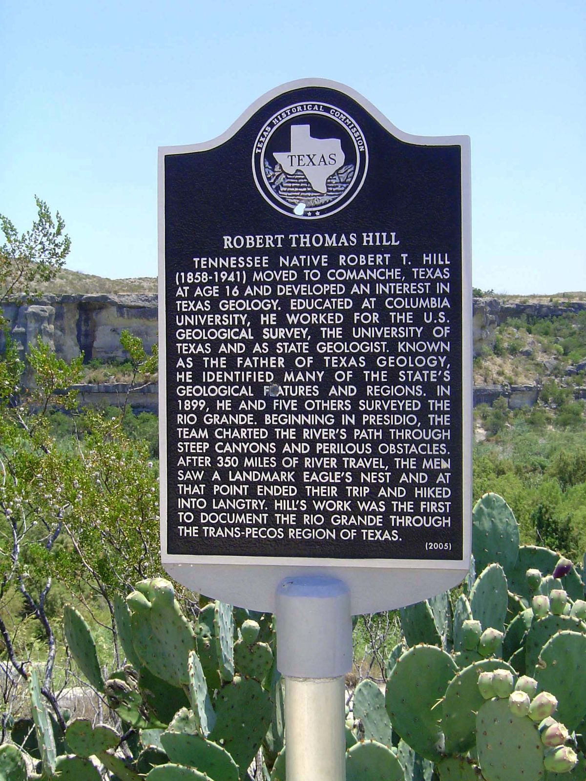 Even the geologist is remembered.