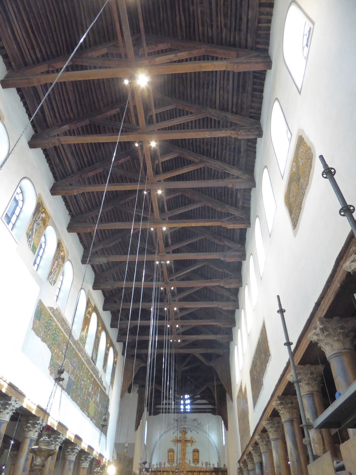 Apart from the roof, which has been replaced more than once, the structure is roughly as Justinian left it.