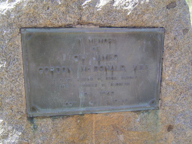 We saw McDonald's name on the stone outside the Empire Club. He was one of more than 600 people on board the Ceramic, which late in 1942 sai
