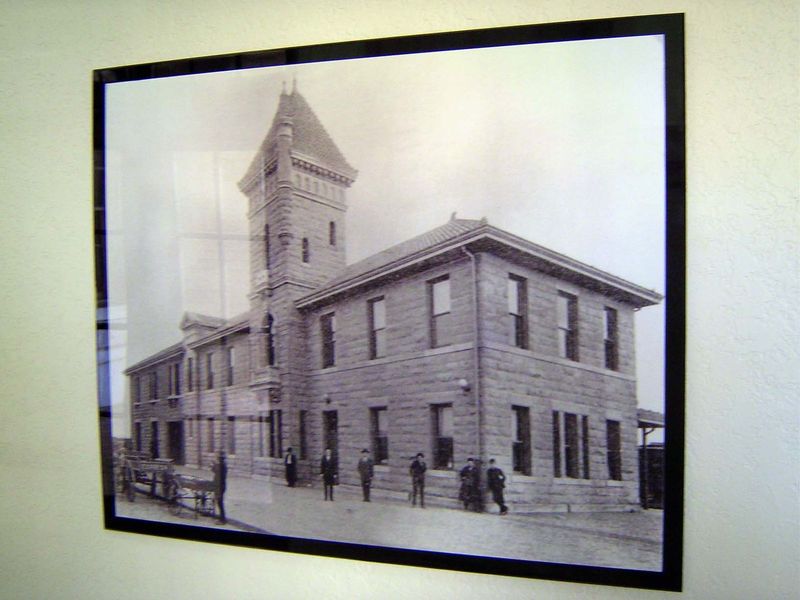 The MKT depot, demolished in 1959.