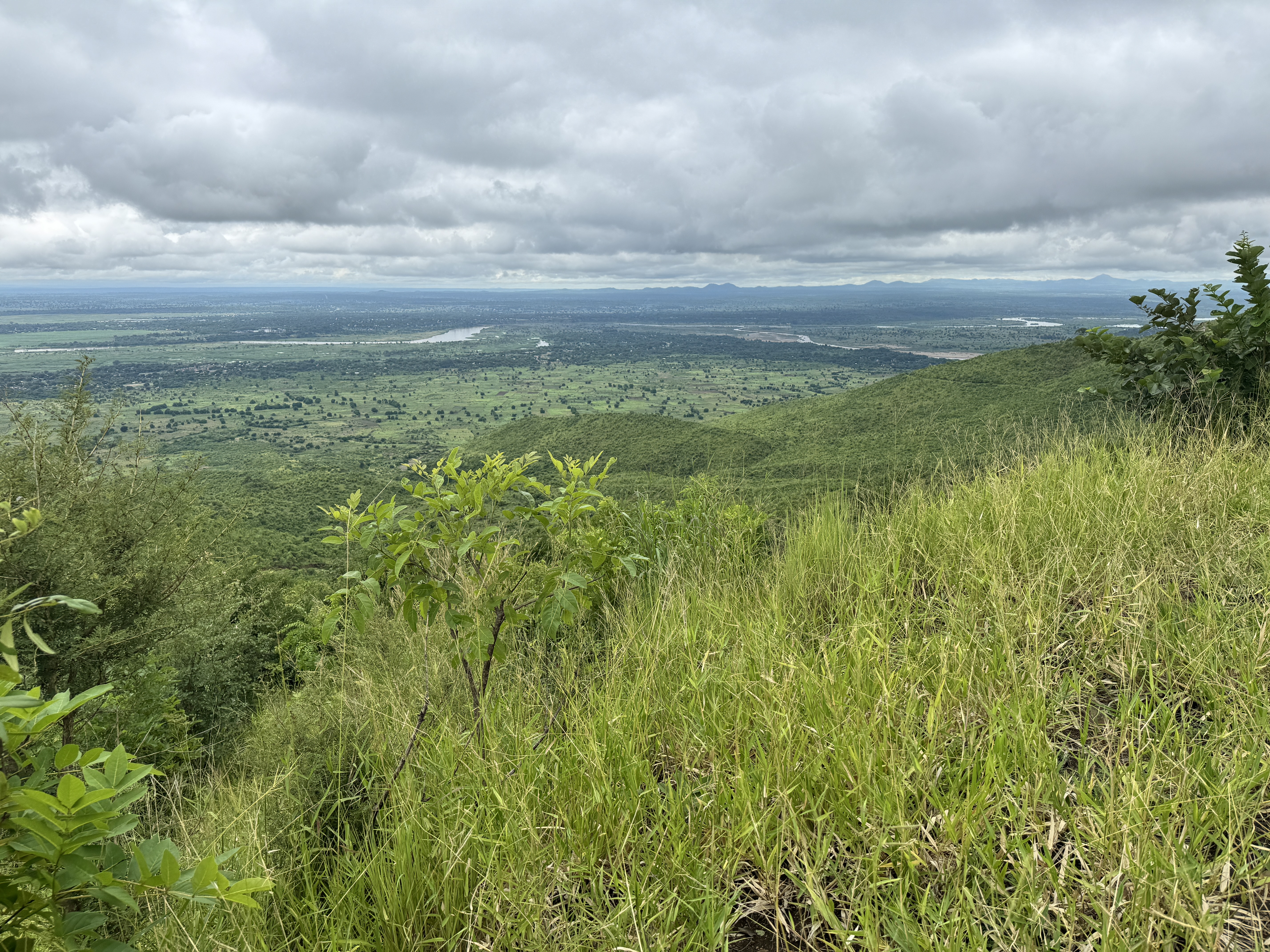 We're standing on those hills and looking into the Rift Valley, with the Shire River in the distance.