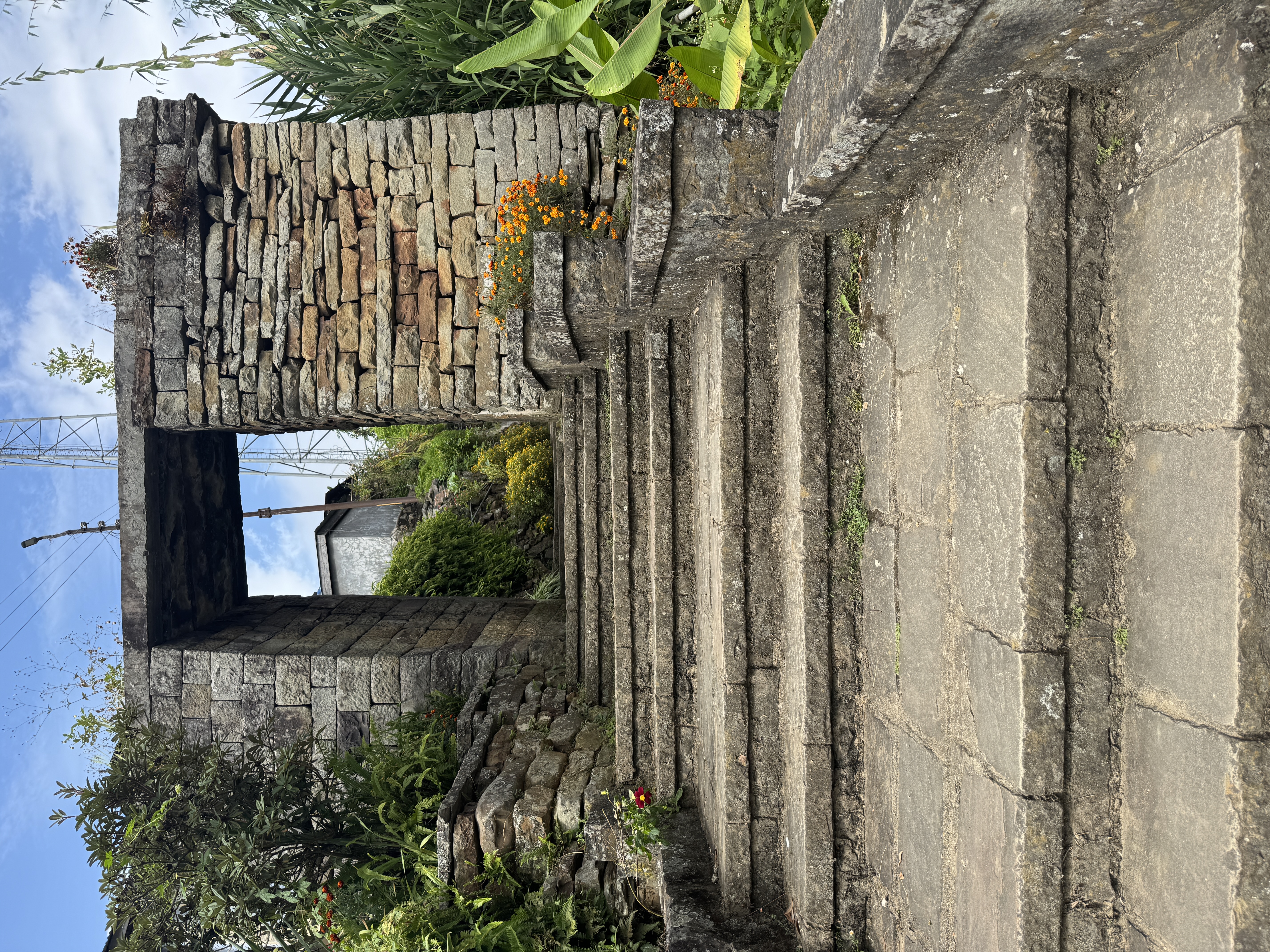 Here's a village gate, reconstructed a bit.