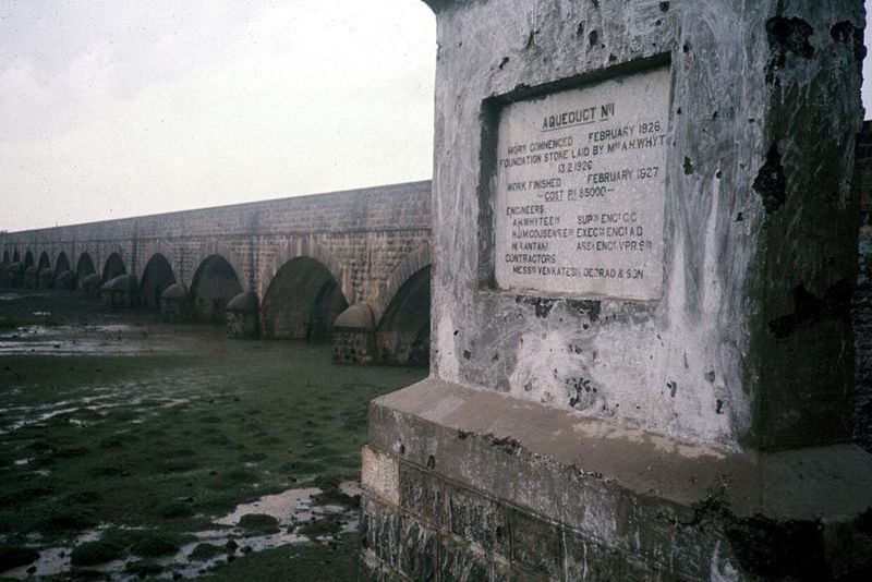 One of the last gasps of British irrigation works in Peninsular India: the Visapur Project, completed in 1929 between Pune and Ahmednagar. T