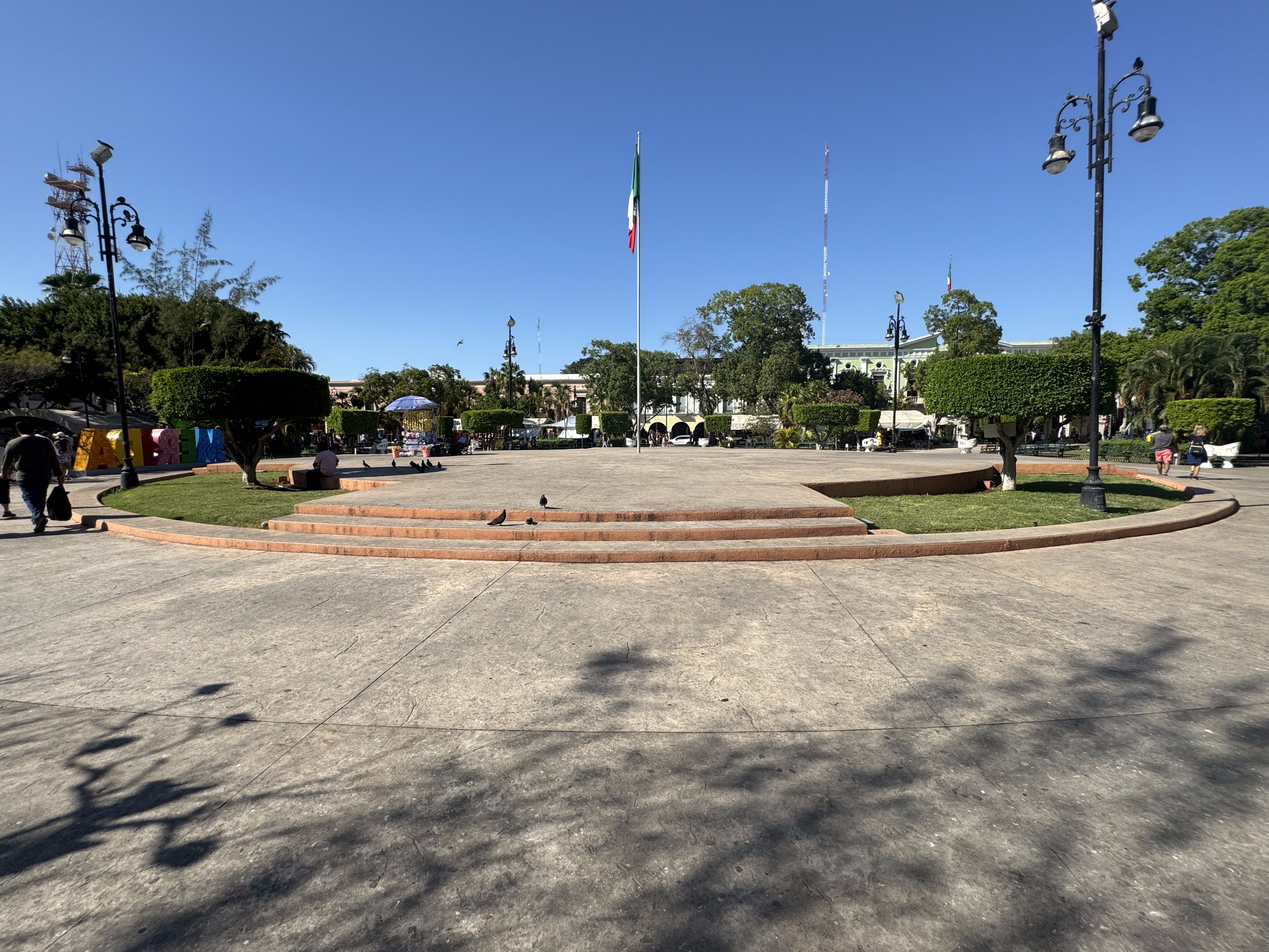 Oddly, the bandstand that had once stood at the center of the city's central plaza was gone, leaving a void.