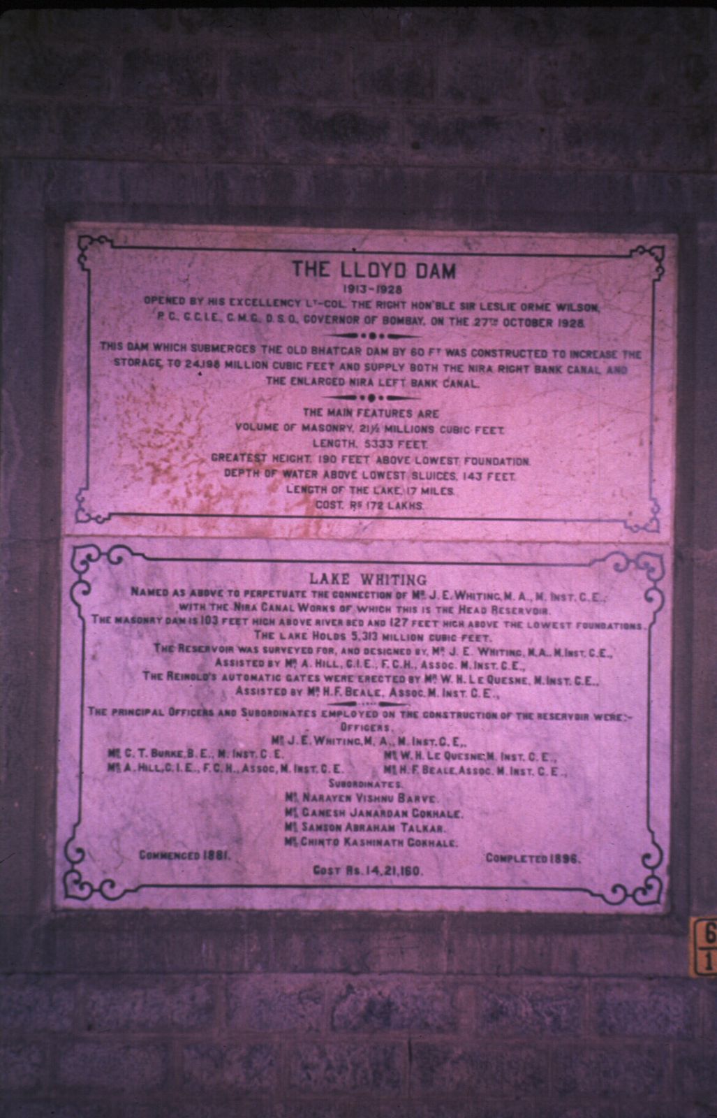 Salient details, as the British and Indians today called them.