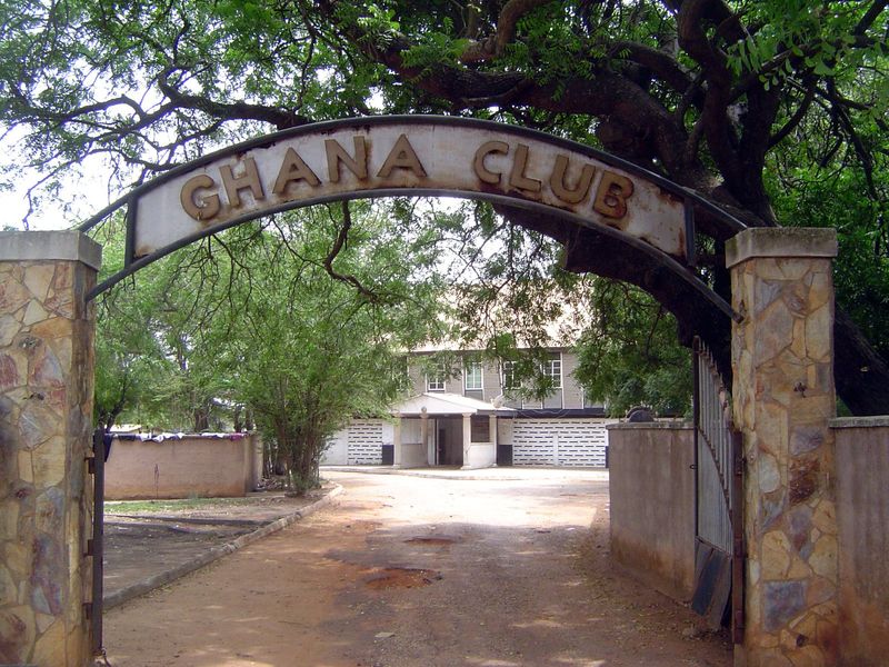 Speaking of clubs, here's another, a shadow of its colonial self.