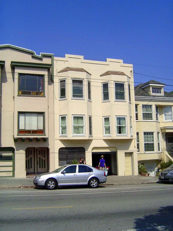 The earliest place the boy would remember as home was this building on Cabrillo Avenue in the Richmond District. He lived in the upper flat 