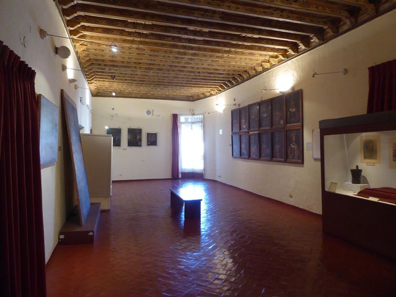 Here's the salon with the corner window above the main entrance.