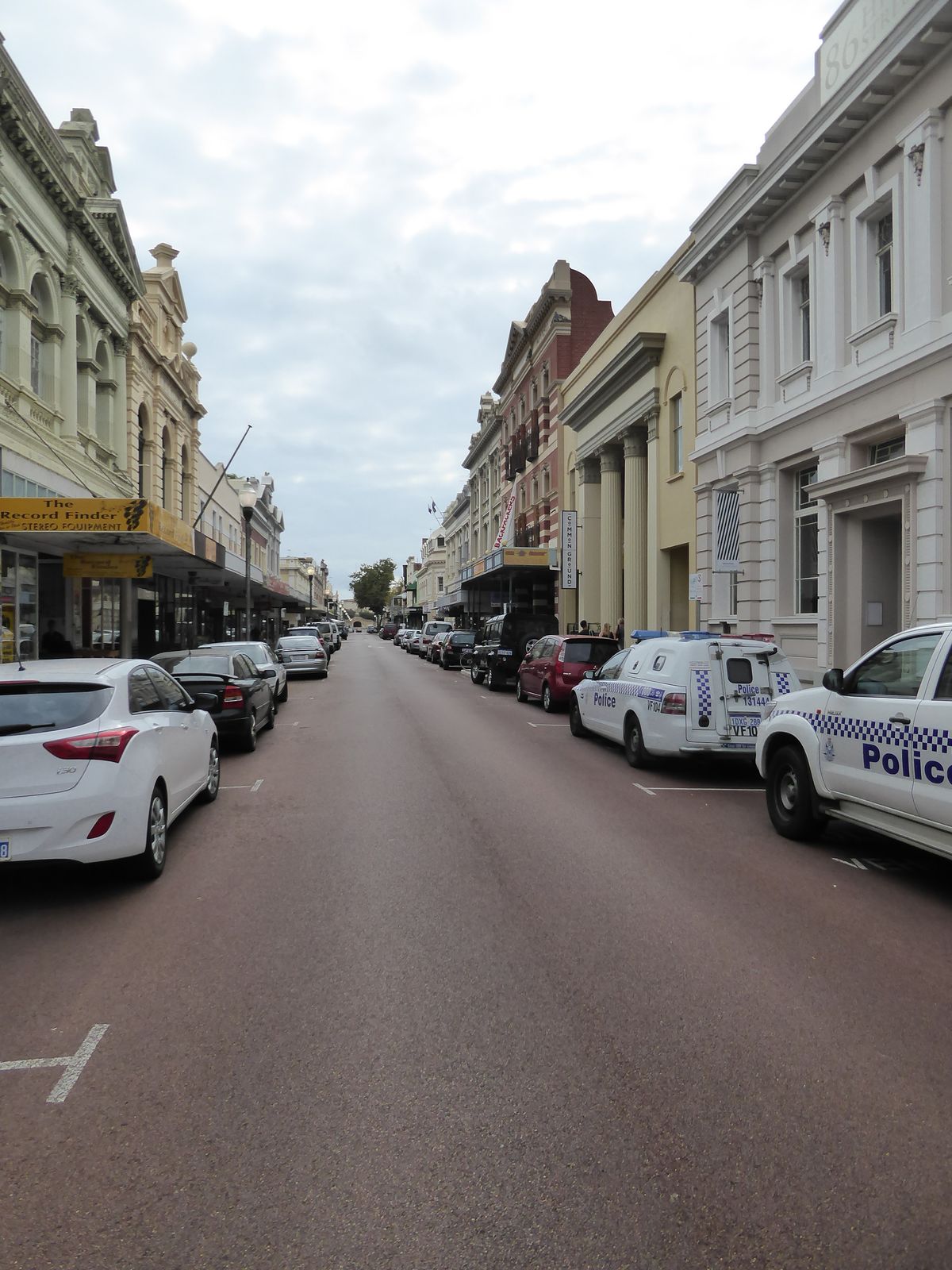 High Street was laid out by Septimus Roe, the pioneering land surveyor; the view here is toward the Round House.