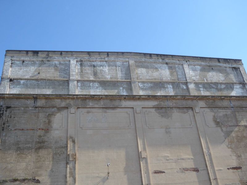 Here's the end wall of the refrigerator building or frigorifico. You can make out the name Anglo. If you scrutinize the space below, you can