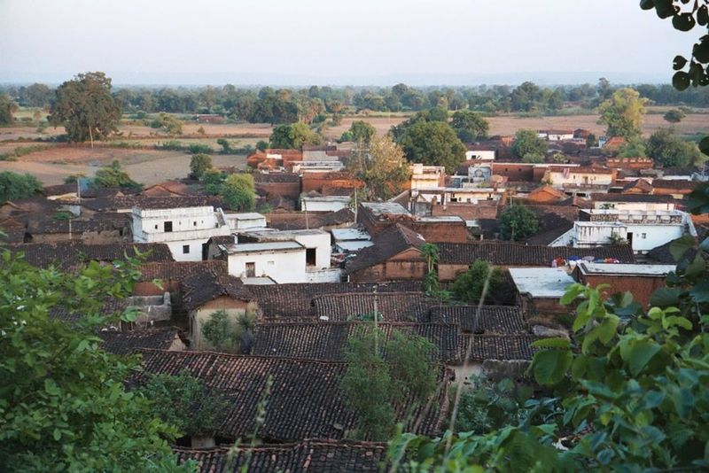 The village is compact.
