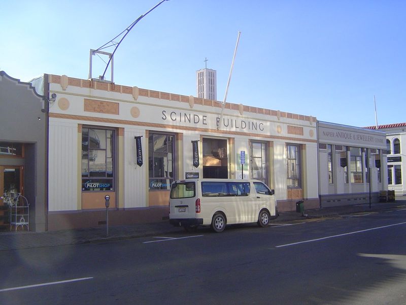 The 1932 Scinde Building, originally a Masonic temple, is another reference to Napier's India.