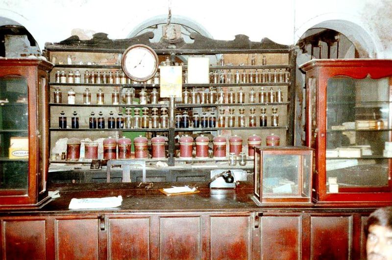 Expiration dates? Don't ask. But the cabinetry and glassware are splendid.
