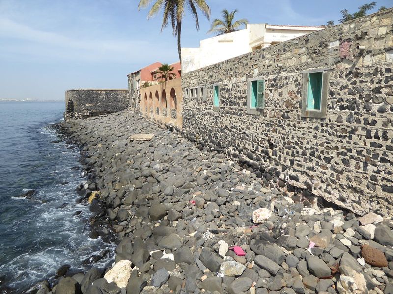 Solid as the buildings may be, waves are attacking many foundations.