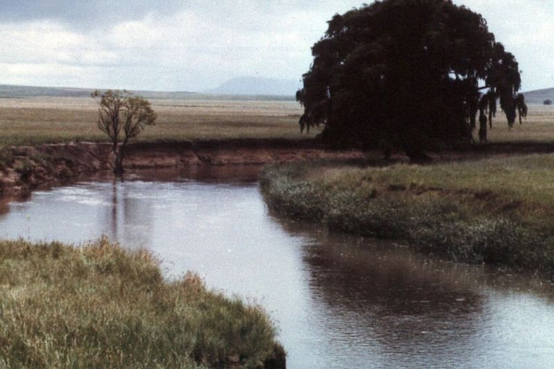 The country was irresistable to Europeans, once they had the power to take it. This is the Klip River, a branch of the Vaal.