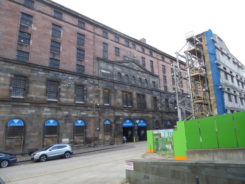 Speaking of money, here's the Glasgow Tobacco Warehouse on Watt Street, two blocks downstream from the Clydeport Building. Once I tell you i