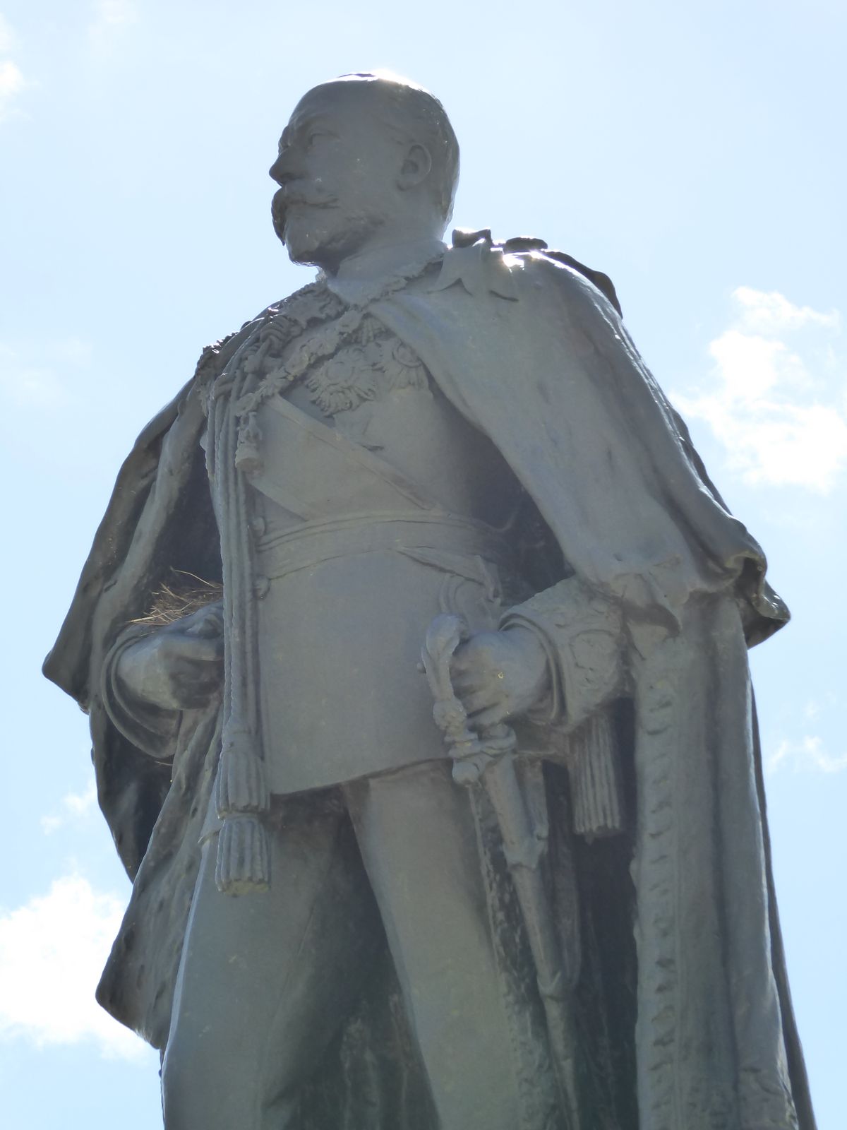 So, more or less, did this fellow. The statue was the work of another Mauritian expat, Prosper d'Epinay, son of Adrien.