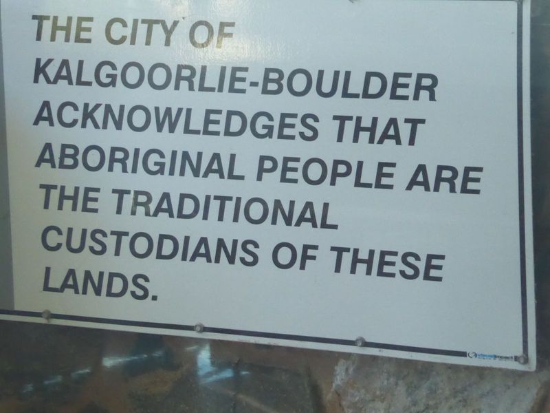 Making amends? Maybe not quite enough: three percent of the local population is Aboriginal, but Aboriginals constitute 70 percent of the res