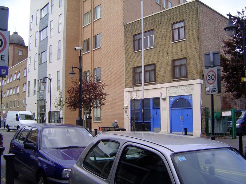 The ethnic shift has been almost total. Less than a block away, and close to the light-colored London Muslim Center is this, the old Fieldga