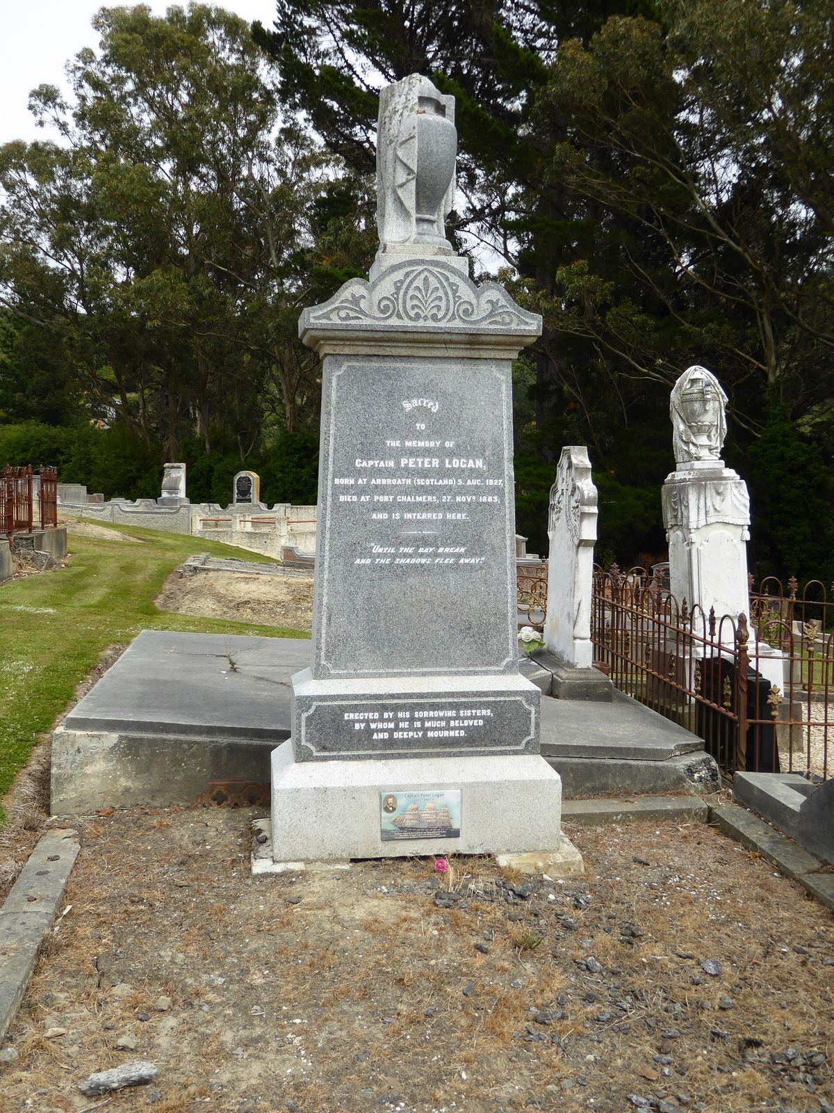 An especially interesting stone in the town graveyard.