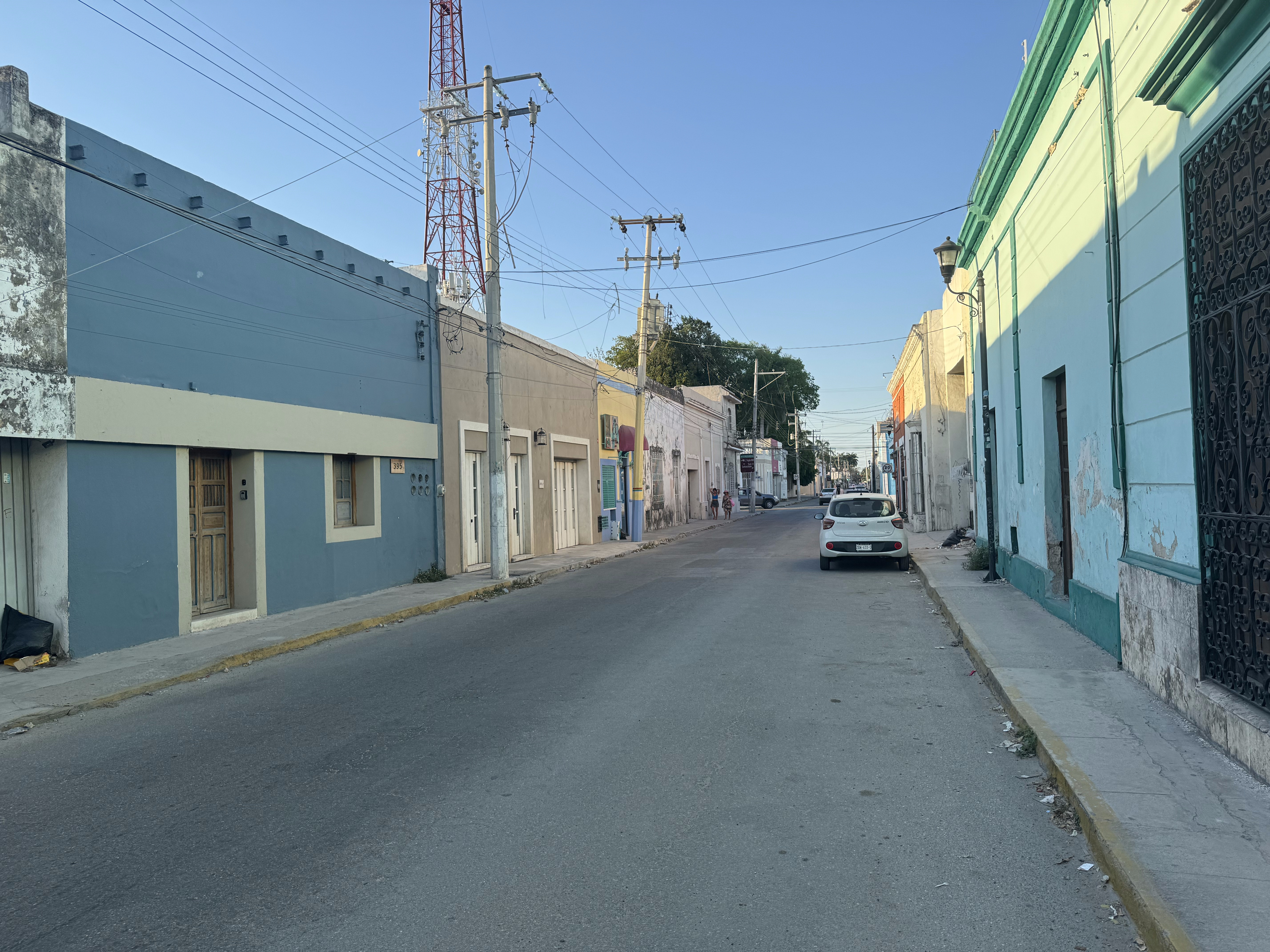 Continue south beyond the end of the Paseo Montejo and you're in the colonial town.  Forget European boulevards, but an old Terry's Guide to