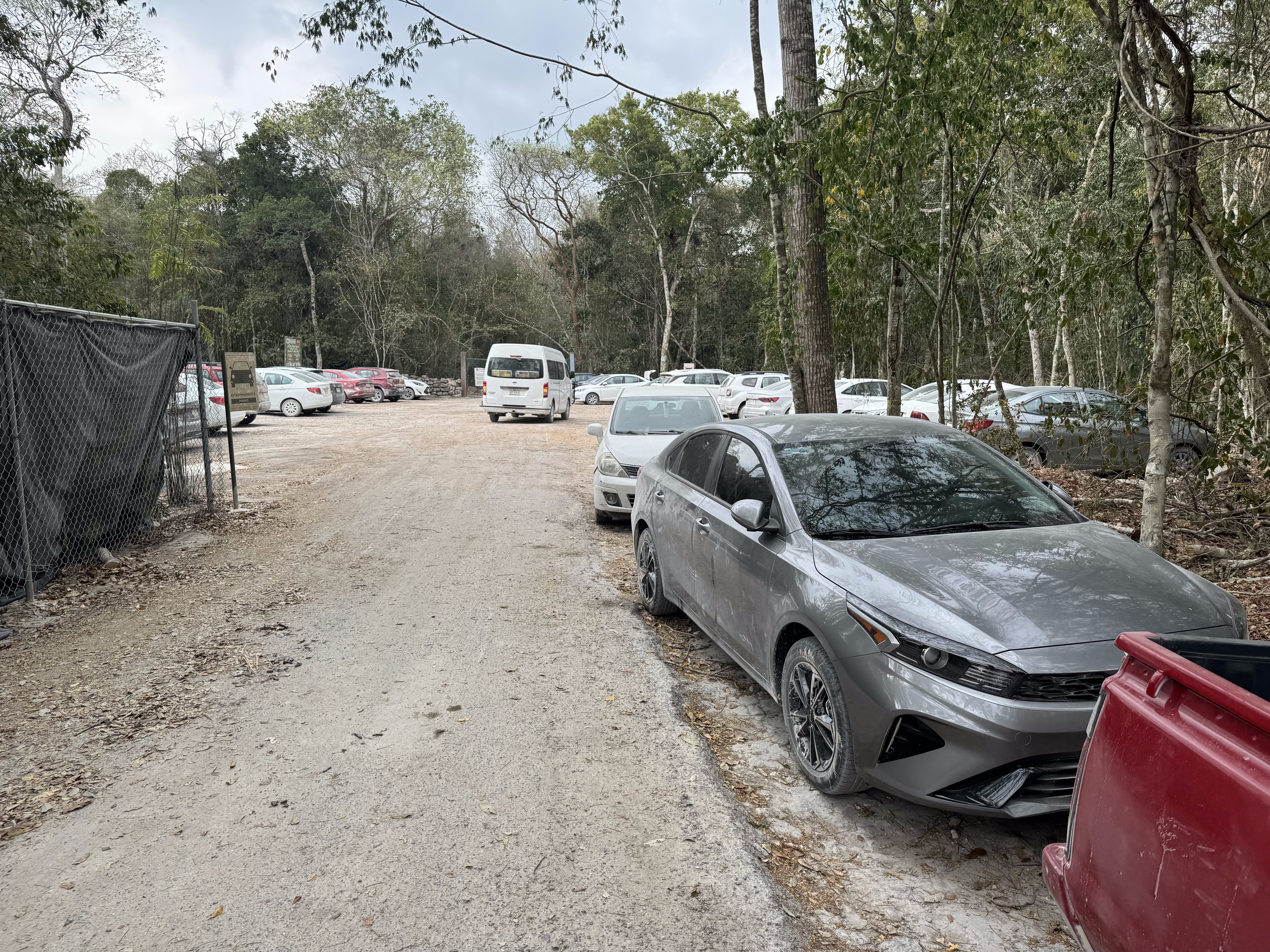 Which is surprising, because there were lots of cars at the end of the line.  The explanation is that the site closed at 1 pm, so traffic wa
