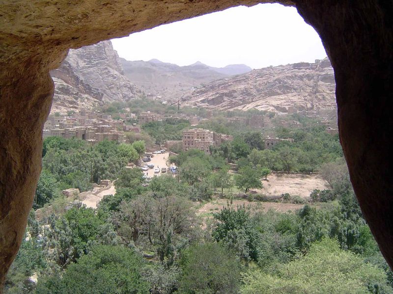 The view from the top of that footing.
